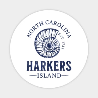 Harkers Island, NC Summertime Vacationing Seashell Magnet